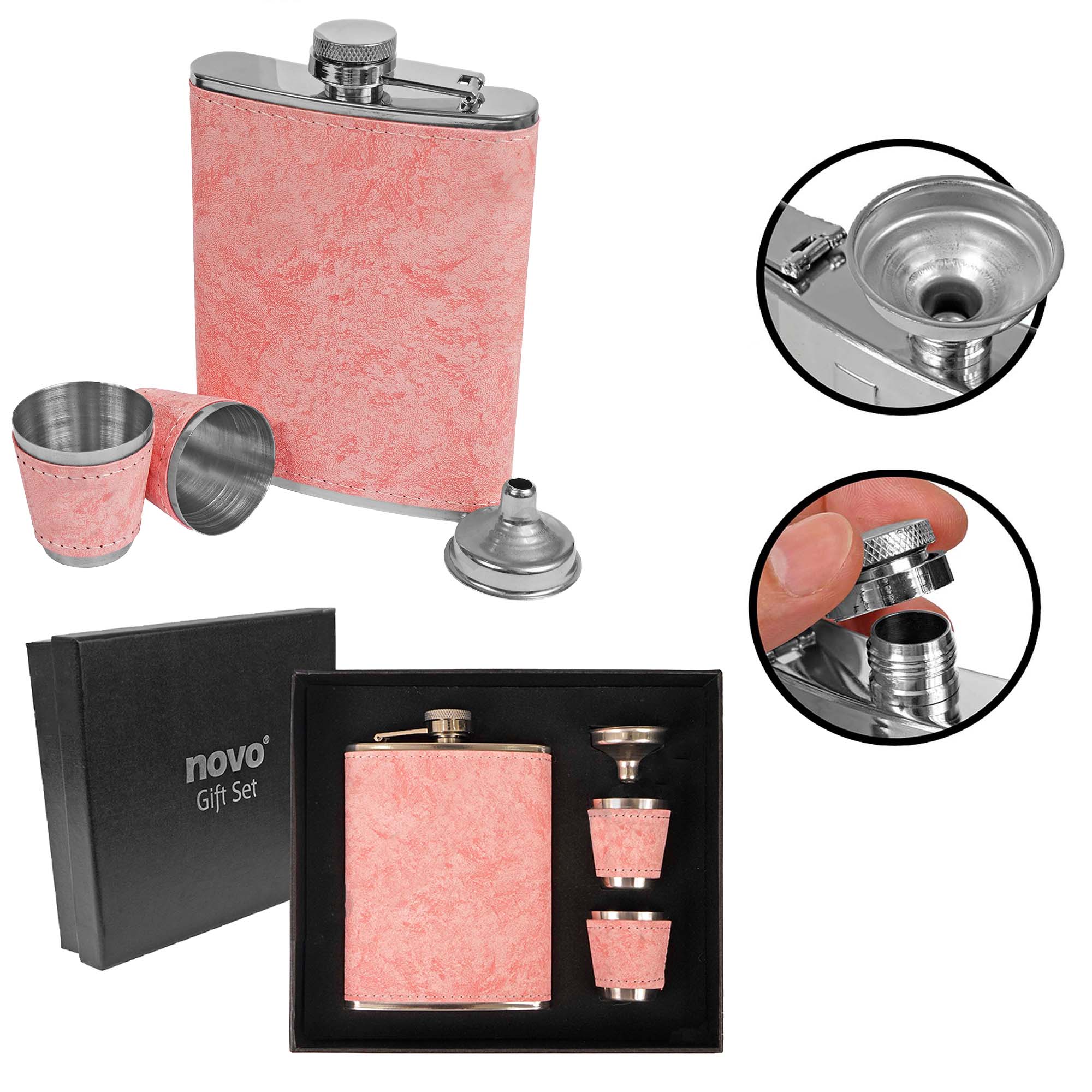 Wiskera Pink De 8 Oz Acero Inoxidable